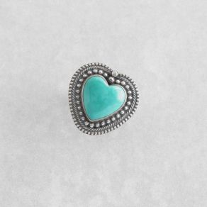 Campitos Turquoise Heart Ring FJR2888