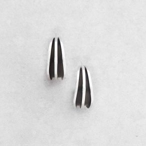 Oxidized Sterling Silver Earrings FJE2458