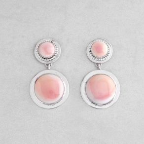 Pink Conch Shell Earrings FJE2953 
