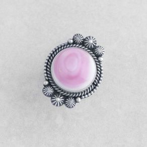 Pink Conch Shell Ring FJR2964