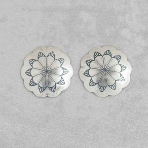 Sterling Silver Stamped Earrings FJE2211
