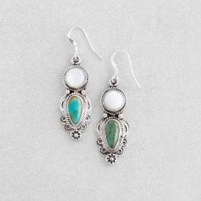 Tyrone Turquoise & Mother of Pearl Earrings FJE2821