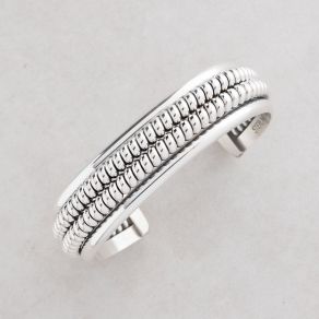 Handmade Sterling Silver Cuff Bracelet FJB2373