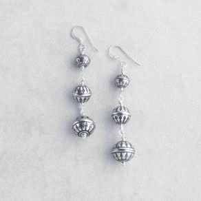 Sterling Silver Stamped Earrings FJE2980