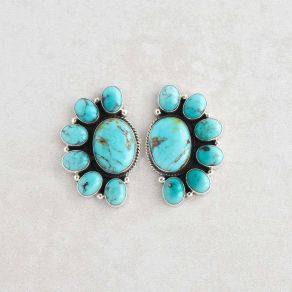Lone Mountain Turquoise Earrings FJE2682