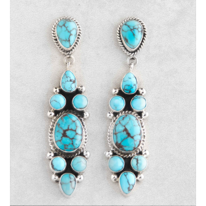 Prince Turquoise Cluster Earrings FJE2754