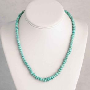 Lone Mountain Turquoise Bead Necklace FJN2689