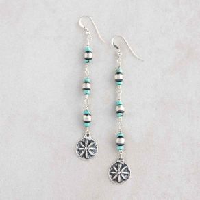 OxyBead© and Campitos Turquoise Dangle Earrings FJE2600