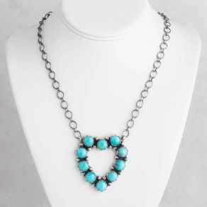 Campitos Turquoise Heart Necklace FJN2597