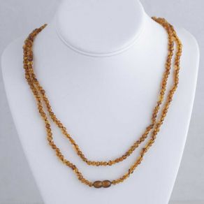 Beaded Amber Necklace FJN2307