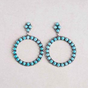 Sonoran Beauty Turquoise Hoop Earrings FJE2451