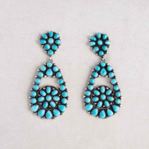 Campitos Turquoise Cluster Earrings FJE2464