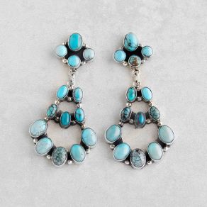 Prince Turquoise Chandelier Earrings FJE2704