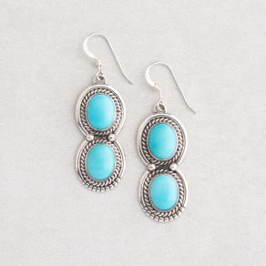 Handmade Campitos Turquoise Earrings FJE2164