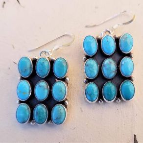 Handmade Campitos Turquoise Earrings FJE1970