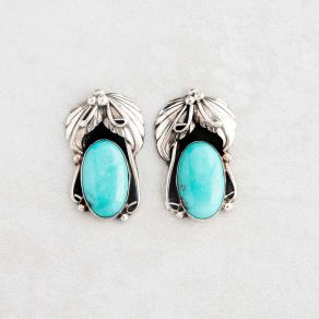 Sterling Silver Campitos Turquoise Earrings FJE2839