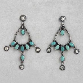 Campitos Turquoise Chandelier Earrings FJE1952