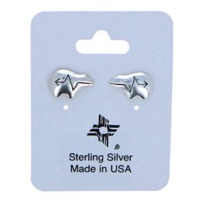 Sterling Silver Bear Earrings RE011