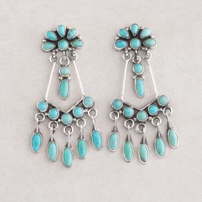  Campitos Turquoise Chandelier Earrings FJE2399